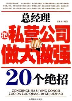 总经理把私营公司做大做强20个绝招 总经理把私营公司做大做强20个绝招
